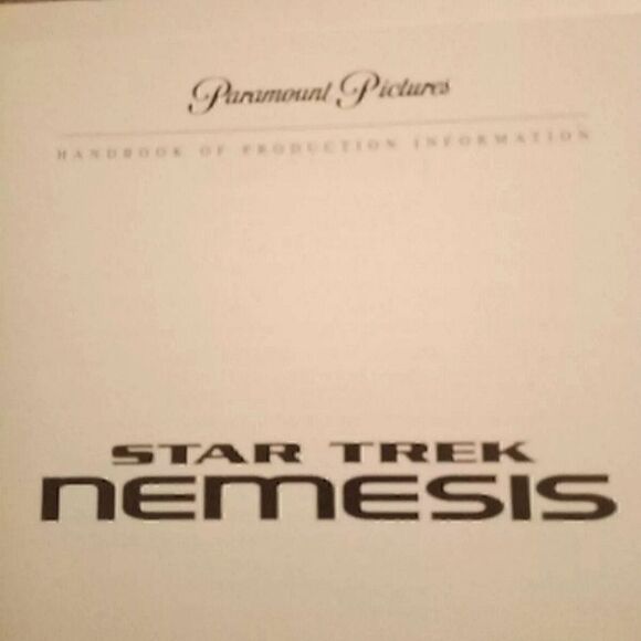 Star Trek Nemesis Handbook Of Production Information, letter of release date. - Picture 2 of 8